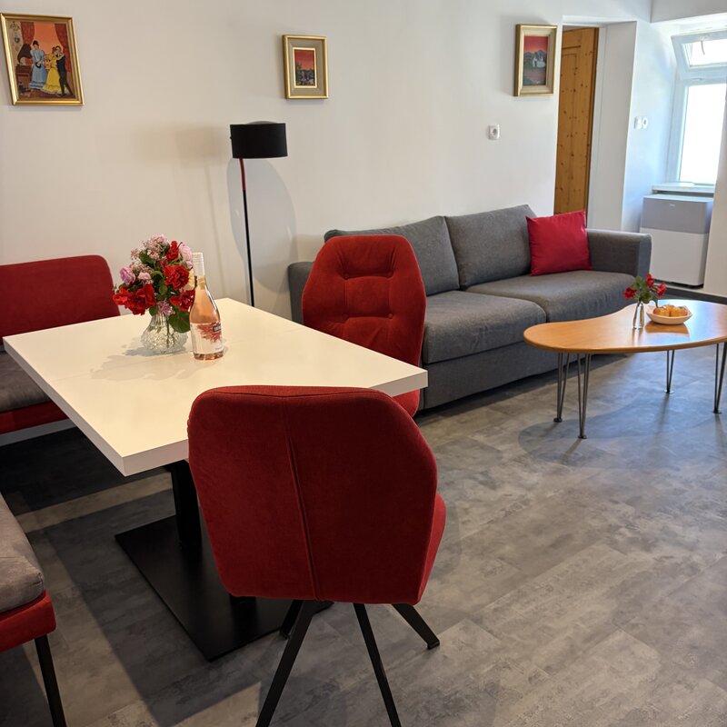 Wohnkueche-Dost-mit-Essbereich-und-Schlafcouch-Langerhof-Hannersdorf